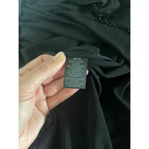 Black Beaded Waist Cocktail Dress 6 Halter Keyhole‎ LBD Elegant Glam Minimalist thumbnail 10