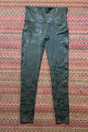 SPANX ARMY CAMO SHEEN LEGGINGS thumbnail 1