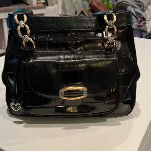 Brighton, multi compartment, leather, two tone purse thumbnail 1