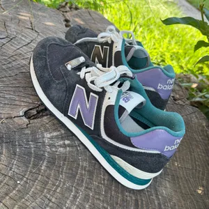Men's - New Balance 574 'Black Purple Teal' U574LV2 size 8.5 thumbnail 4