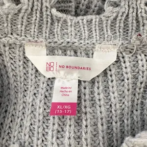 No Boundaries Juniors' Chewed Conversational Sweater thumbnail 12