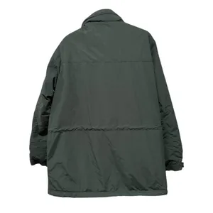 L.L. Bean Parka Jacket XL Green Fleece Lined Hidden Hood Chore Jacket Insulated thumbnail 2