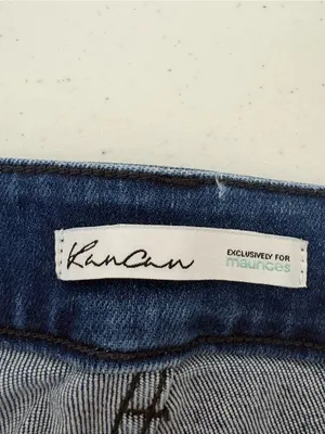 KANCAN Maurice’s Plus Size 24 Medium Wash Distressed Jeans EUC Blue thumbnail 10