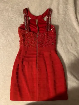 Sherri Hill Red Homecoming Dress thumbnail 4