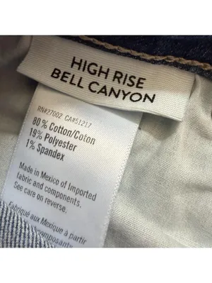 Paige High Rise Bell Canyon Denim Jeans Flare Fray Women's Size 27 31" Inseam thumbnail 7
