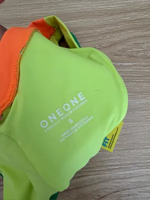 OneOne Small NEW Jesse Bikini Bottom Neon Green Purple Swim Beach Cheeky thumbnail 2