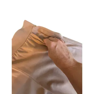 Haven Well Within Taupe Wide Leg Lounge Pants Small Cotton Travel Quiet Luxury thumbnail 4