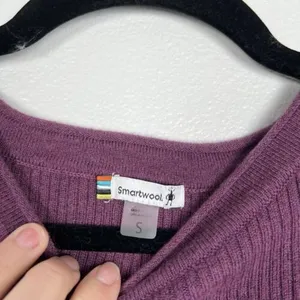 Smartwool Women's Colorblock Wool Blend Pullover‎ Knit Sweater Purple Sz S thumbnail 5