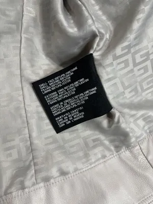 Guess Faux Leather Asymmetrical Moto Jacket Stone Grey Size XXL thumbnail 3