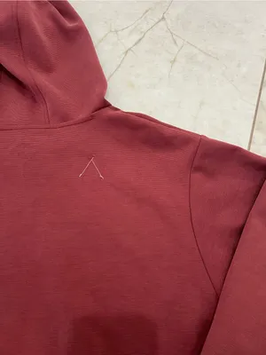 NEW Indigo Rein Maroon Cut Out Cropped Hoodie Size Small thumbnail 4