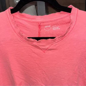 Aerie Summer House Slouchy Oversized T-Shirt cropped tee raglan tropadelic neon thumbnail 5