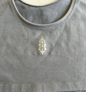 Free People Movement Blue Gray Tank Top Bra thumbnail 6
