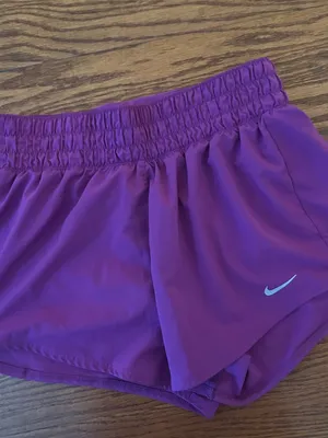 Nike Women's One Dri-FIT Mid Rise 3" Purple Running Shorts Size XS Activewear thumbnail 5