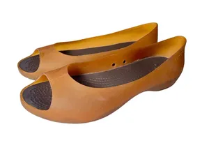 CROCS Women's Carlie Flat Size 8  Rubber Jelly Open Toe Slip On Shoe thumbnail 4