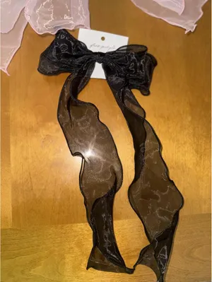 The Free People/urban outifferters sheer organza hair bows thumbnail 3