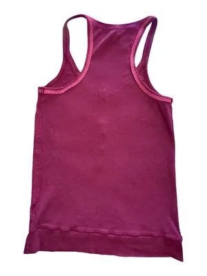 Vintage! Y2K Old Navy Burgundy Ribbed Henley Tank Top! thumbnail 3