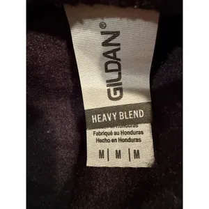 Gildan Heavy Blend Black Retro Cat Celestial Karma Graphic Sweatshirt Medium thumbnail 2