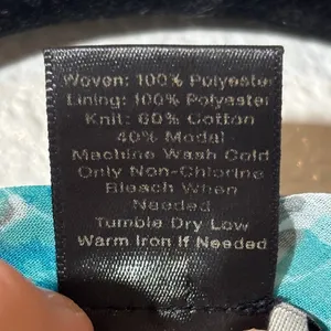Ann Taylor Size M Petite Turquoise Gray Leopard Cheetah Cowl Neck Sleeveless Top thumbnail 5