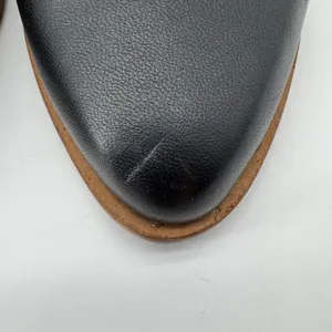 Kelsi Dagger Brooklyn Leather Low Mules 7.5 Black Pointed Toe Witch Slip On‎ thumbnail 3