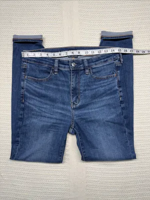 American Eagle Outfitters Womens High-Rise Next Level Stretch Blue Jeggings thumbnail 5