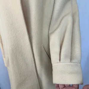 Vintage Michelle Stuart Wool‎ Coat Puff Sleeve Button Front Jacket Cream Mediun thumbnail 5