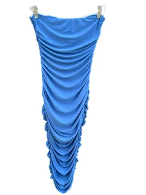 Hello Molly Strapless ALL THE CURVES MIDI DRESS In Blue thumbnail 8
