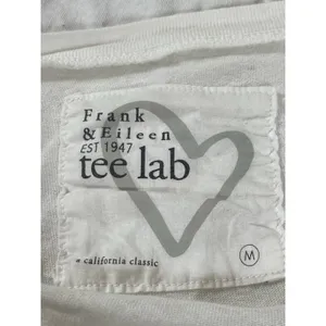 Frank & Eileen Tee Lab White Long Sleeve Oversized Top Asymmetric Hem M thumbnail 5