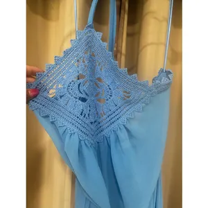 Ramy Brook Blue Halter Maxi Dress thumbnail 4