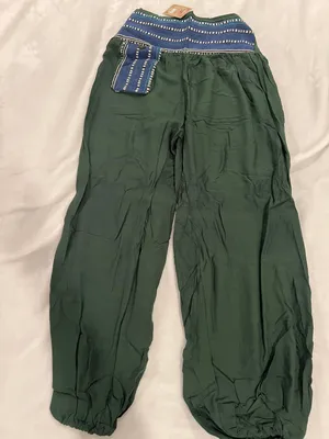 Kathmandu Imports Boehiemn Green Pants with Blue Waistband Size One size S-L thumbnail 1