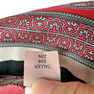 Zara Kimono Wrap Dress MEDIUM Tie Pink Black Paisley Silky 3/4 Sleeve thumbnail 10