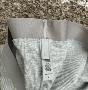 Skims Cotton Rib Tank and Shorts in Grey thumbnail 8