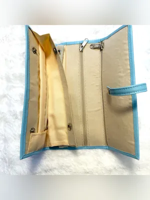 Vintage EKA Genuine Leather Travel Jewelry Roll Organizer Clutch Colombia⁠ thumbnail 5
