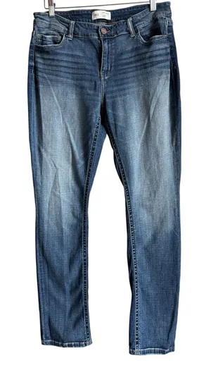 BKE Victoria Mid Rise Skinny Jeans 32x32 Universal Fit Stretch Blue Denim Buckle thumbnail 1