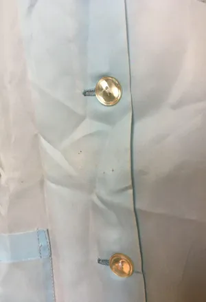 Vintage 70s Nurse Maid Uniform Costume D. Bedgood Blue Polyester Long Sleeve thumbnail 4