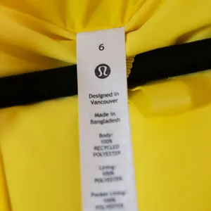 Lululemon Wunder Puff Cropped Goose Down Feather Quilt Vest Jacket Sonic Yellow thumbnail 2
