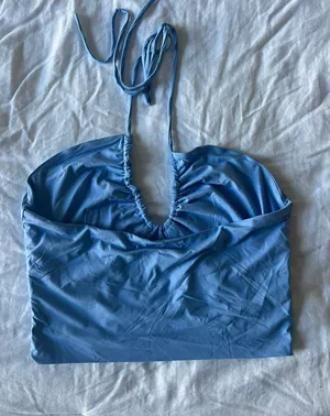 American Threads Blue Halter Top thumbnail 3