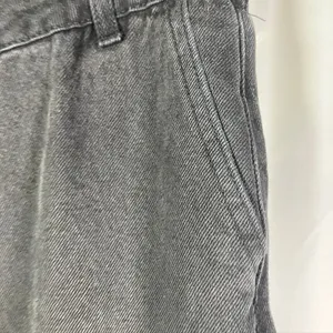 Forever 21 Women‎ Cargo Jeans Black Size 28 High Rise Wide Leg Denim Pants Baggy thumbnail 4
