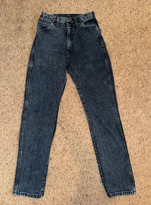 Wrangler Dark Blue Jeans size 9X32 thumbnail 1