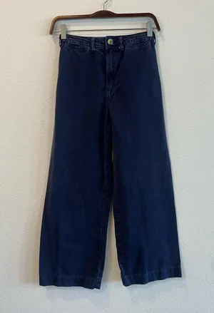 Free People Crop Wide Leg Chino Pants thumbnail 1