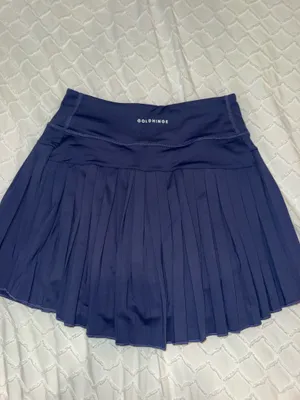 Gold Hinge Blue Pleated Skirt  thumbnail 2