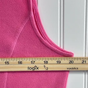 L.L. Bean Hooded Fleece Vest Pink SIZE M. thumbnail 8