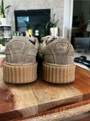 Puma Fenty by Rihanna Platform Suede Creeper with Gold Logo Womens Sz 7 Leather thumbnail 11
