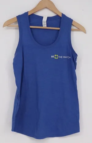 District Perfect Tri Tank Top Royal Blue Philly vs Leukemia Lymphoma Medium thumbnail 1