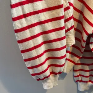 HYFVE Large Button Back Cream/Red‎ Striped Sweater NWOT thumbnail 5