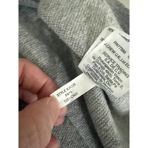 Women's J. Crew Light Gray Merino Wool Sophie Coatigan Open Cardigan Sweater M thumbnail 7
