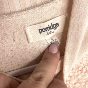 Porridge Sherpa Balloon Sleeve Crewneck Sweater Sweatshirt thumbnail 7