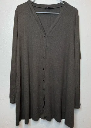 Lulus Sweater Dress Brown Olive Size Extra Large thumbnail 1
