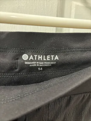 Athleta Women’s Trekkie North Joggers Size 14 Black Nylon Workout Hiking Outdoor thumbnail 9