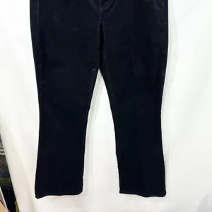 Talbots Size 10P Corduroy Pants Black Corduroy Bootcut Stretch Holiday 1338‎ thumbnail 5