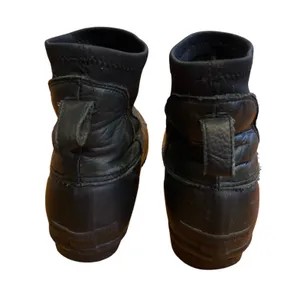 Loeffler Randall Hatley Duck Boot Black Leather Size‎ 8 GUC thumbnail 4